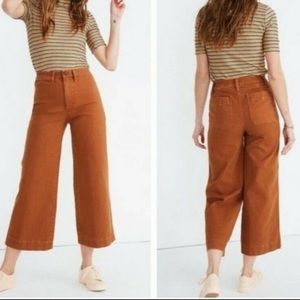 Madewell Emmett wide leg crop Pants